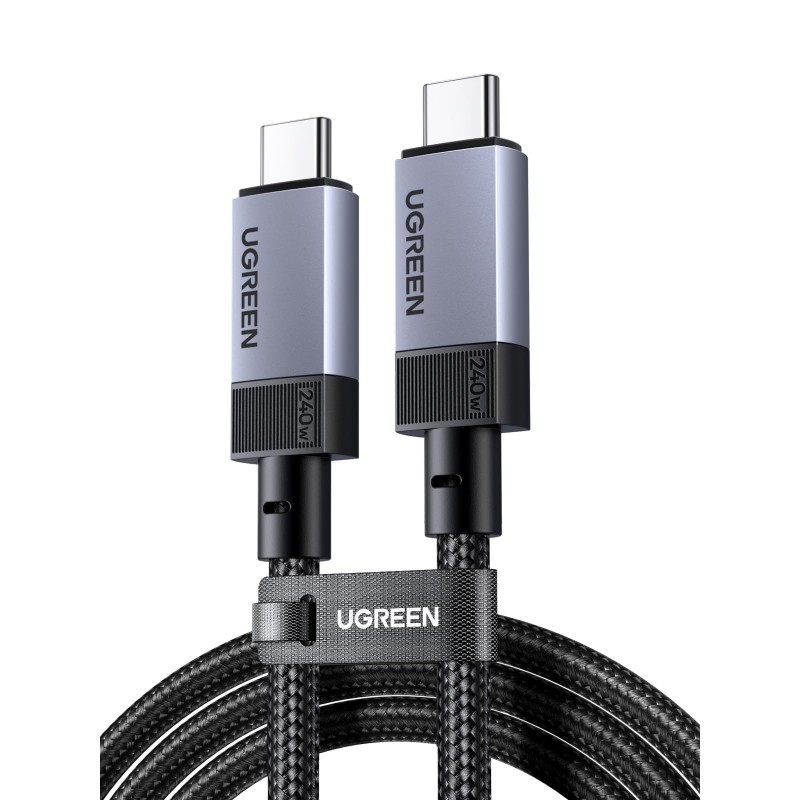 UGREEN Cable USB Type C Vídeo 8K@60hz, USB4 GEN3 40Gbps, 240W Carga Rápida PD 3.1, Compatible con Macbook Air, HP, ASUS, iPhon