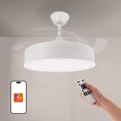 Ventilador de techo Messe APP DC 72W 3360Lm Blanco 4 Aspas CCT
