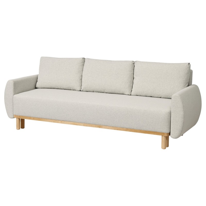 GRUNNARP sofá cama 3 plazas, Gunnared beige  - IKEA