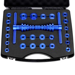 QWORK® Kit de Prensa de rodamiento Interno de Bicicleta, Herramientas para instalación de cojinetes/buje - Compatible con Divers