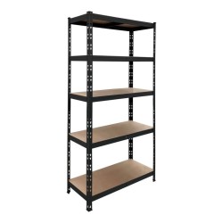 Estantería metálica negra 180x90x40cm 1000kg - 5063022657831 | Brico Depôt