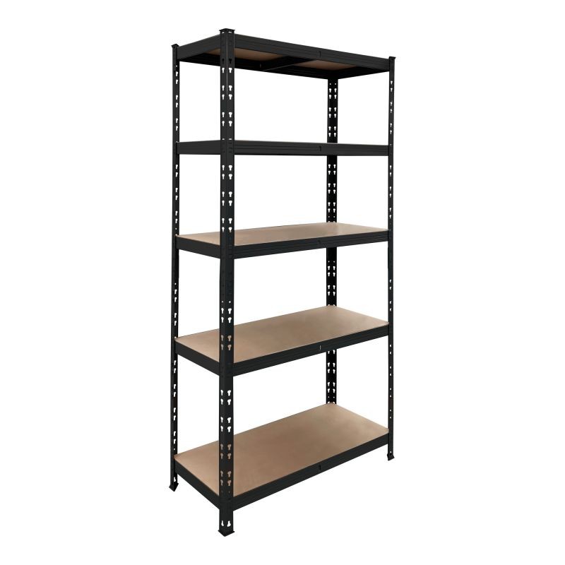 Estantería metálica negra 180x90x40cm 1000kg - 5063022657831 | Brico Depôt