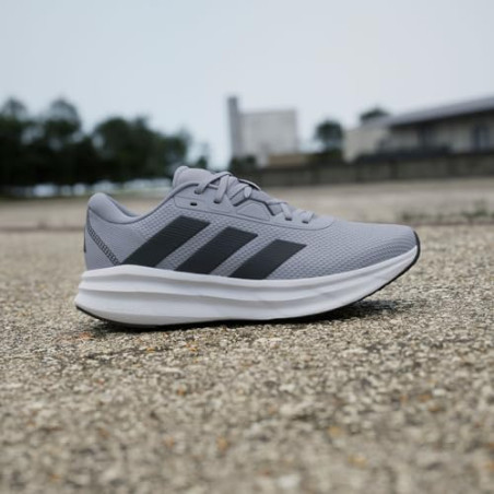 adidas Galaxy 7 Running Shoes, Zapatillas Hombre, Halo Silver Carbon Core Black, 43 1/3 EU