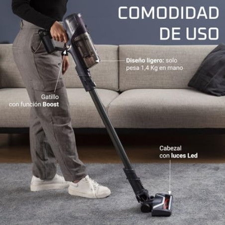 Rowenta XPert 6.60 - Aspiradora escoba versátil sin cable, con 3 funciones en 1 multiespacios, batería de litio, 2 velocidades