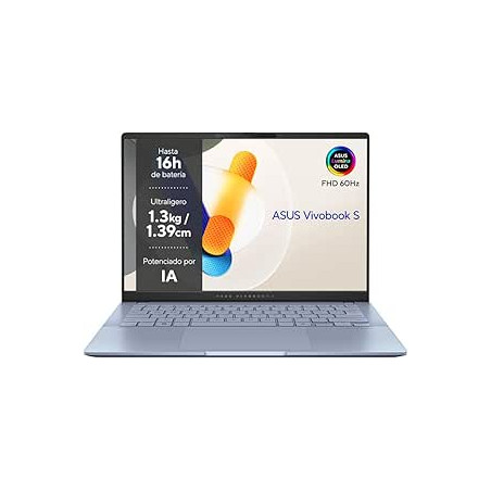 ASUS Vivobook S 14 OLED OLED S5406SA-PP223W - Ordenador Portátil 14" WQXGA+ 120Hz (Intel Core Ultra 7 256V, 16GB RAM, 1TB SSD, 