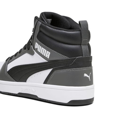 PUMA Rebound V6, Zapatillas Unisex adulto, Puma White Puma Black For All Time Red, 42 EU
