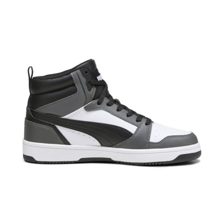 PUMA Rebound V6, Zapatillas Unisex adulto, Puma White Puma Black For All Time Red, 42 EU