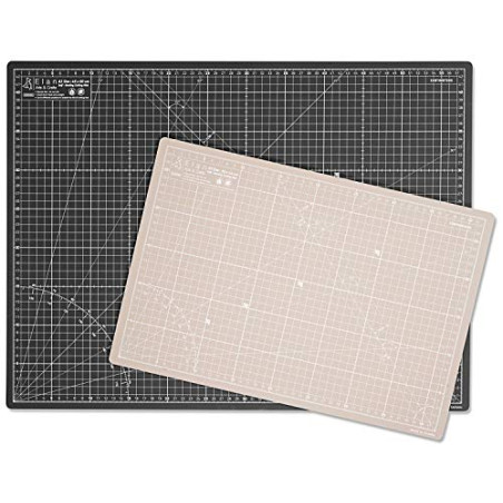 Elan Base de Corte A3 Autocicatrizante Negro, Tabla de Corte 44x30 CM, Tabla Cortar Costura, Cutting Mat A3, Protector mesa Manu
