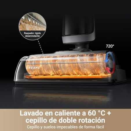 DREAME H14 Pro Aspiradora en Seco y Húmedo, Alcance de 180 Celsius, Autolimpieza a 60 Celsius, Secado en 5 min, Máxima Potenci