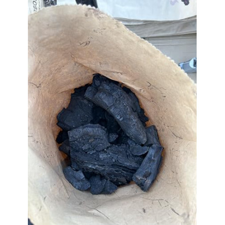 Carbon Vegetal Barbacoa Carbon Barbacoa Carbón 100% Sin Humo Ni Aditivos Carbón Vegetal De Encina Premium Ideal Sin Humo Barba