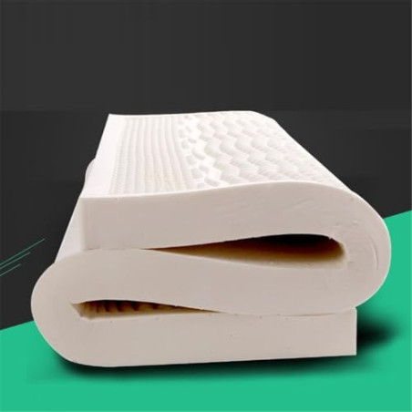 BIRJXVTO Tailandia Colchón de látex 100% Natural Colchón de látex Natural Home Single Double Mats with Cover Twin Full Size,