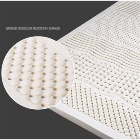 BIRJXVTO Tailandia Colchón de látex 100% Natural Colchón de látex Natural Home Single Double Mats with Cover Twin Full Size,