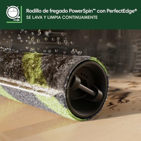 iRobot Roomba MAX 705 Combo con Base AutoWash multifunción y Agua Caliente, Rodillo de fregado PowerSpin Extensible, Cubierta P