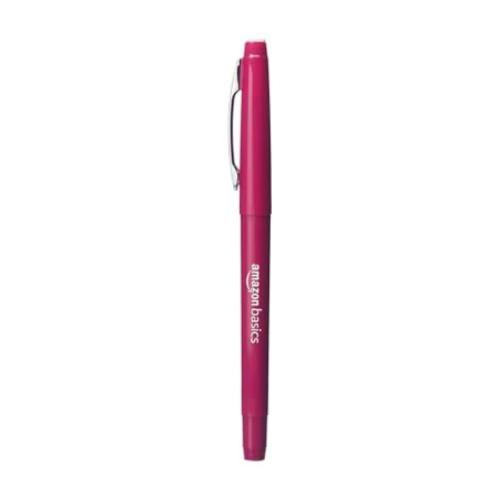 Amazon Basics Rotuladores de punta de fieltro, colores surtidos, paquete de 12