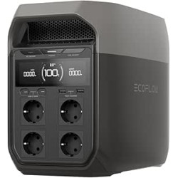 Estación de energía portátil EF ECOFLOW DELTA 3, generador solar de 1024 Wh, batería LiFePO4, carga rápida del 0 a 70% en 3