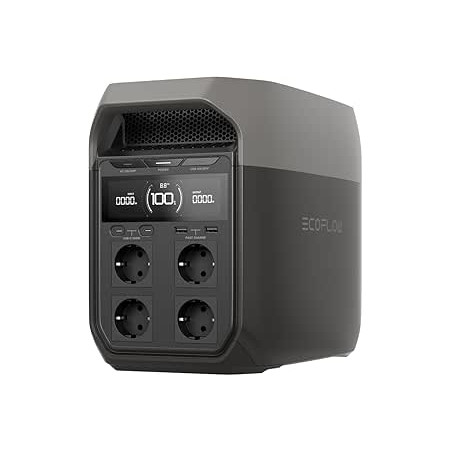 Estación de energía portátil EF ECOFLOW DELTA 3, generador solar de 1024 Wh, batería LiFePO4, carga rápida del 0 a 70% en 3
