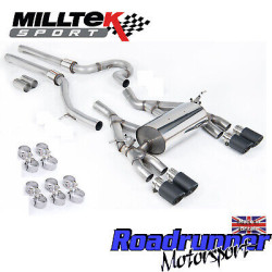 Milltek BMW M4 F82 Exhaust & M3 F80 Equal Length LOUDEST Carbon Tips SSXBM1149 | eBay