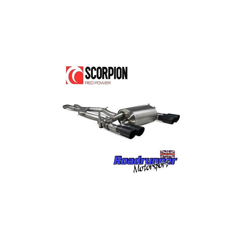 Scorpion Exhaust BMW M4 F82 F83 / M3 F80 Cat Back System Non Res Black SBMS073C | eBay