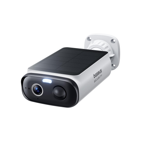 Baseus Security S1 Lite Solocam Camara Vigilancia WiFi Exterior Solar IP67, Camara IP Seguridad Bateria 2K 135°, Visión Noctur