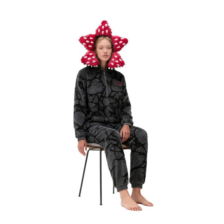 Genérico Unisex D-Demogorgon Pijama de Una Pieza, D-Demogorgon Pijama Niños Adultos Navidad Entero con Capucha 2025