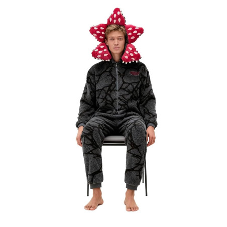 Genérico Unisex D-Demogorgon Pijama de Una Pieza, D-Demogorgon Pijama Niños Adultos Navidad Entero con Capucha 2025